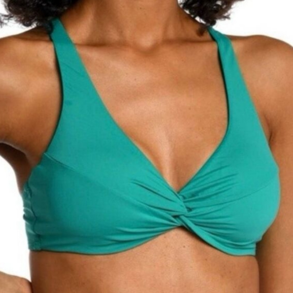 La Blanca Emerald Island Goddess Underwire Front Twist Bikini Top